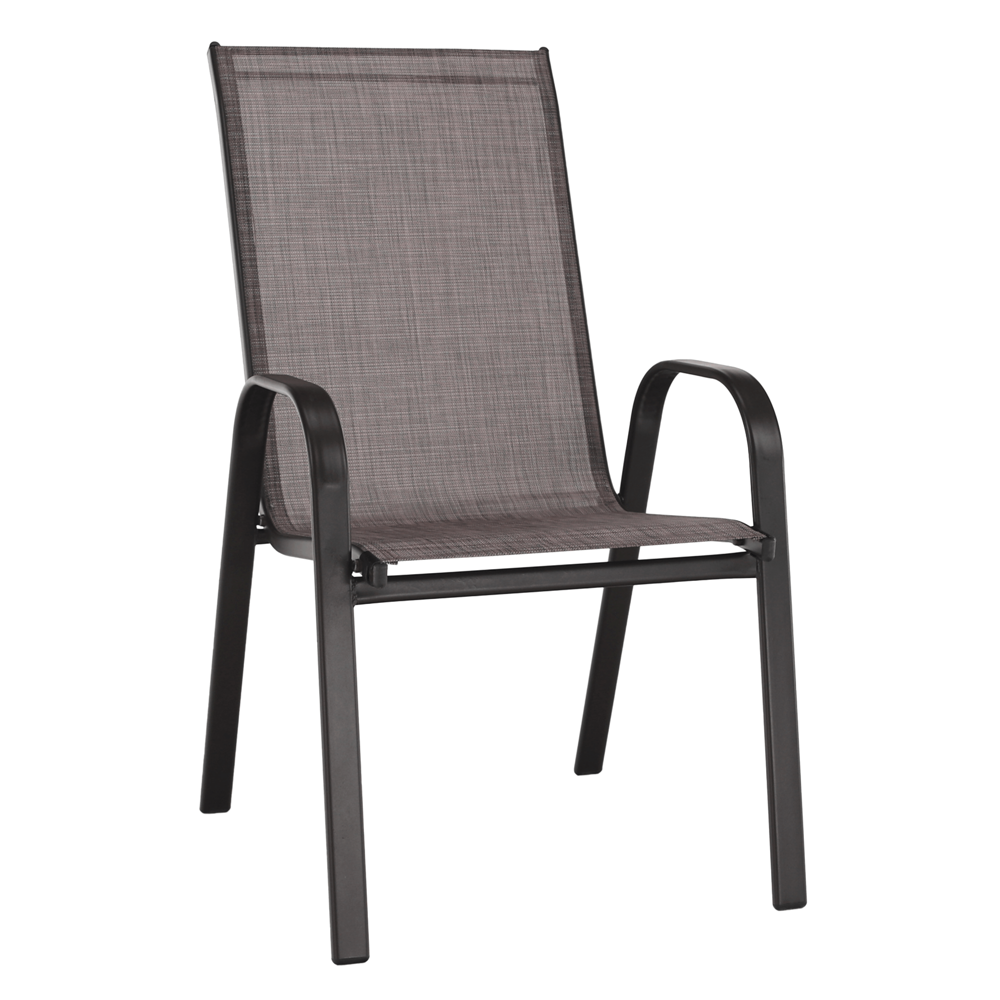 ALDERA rakásolható szék, barna melír/barna 