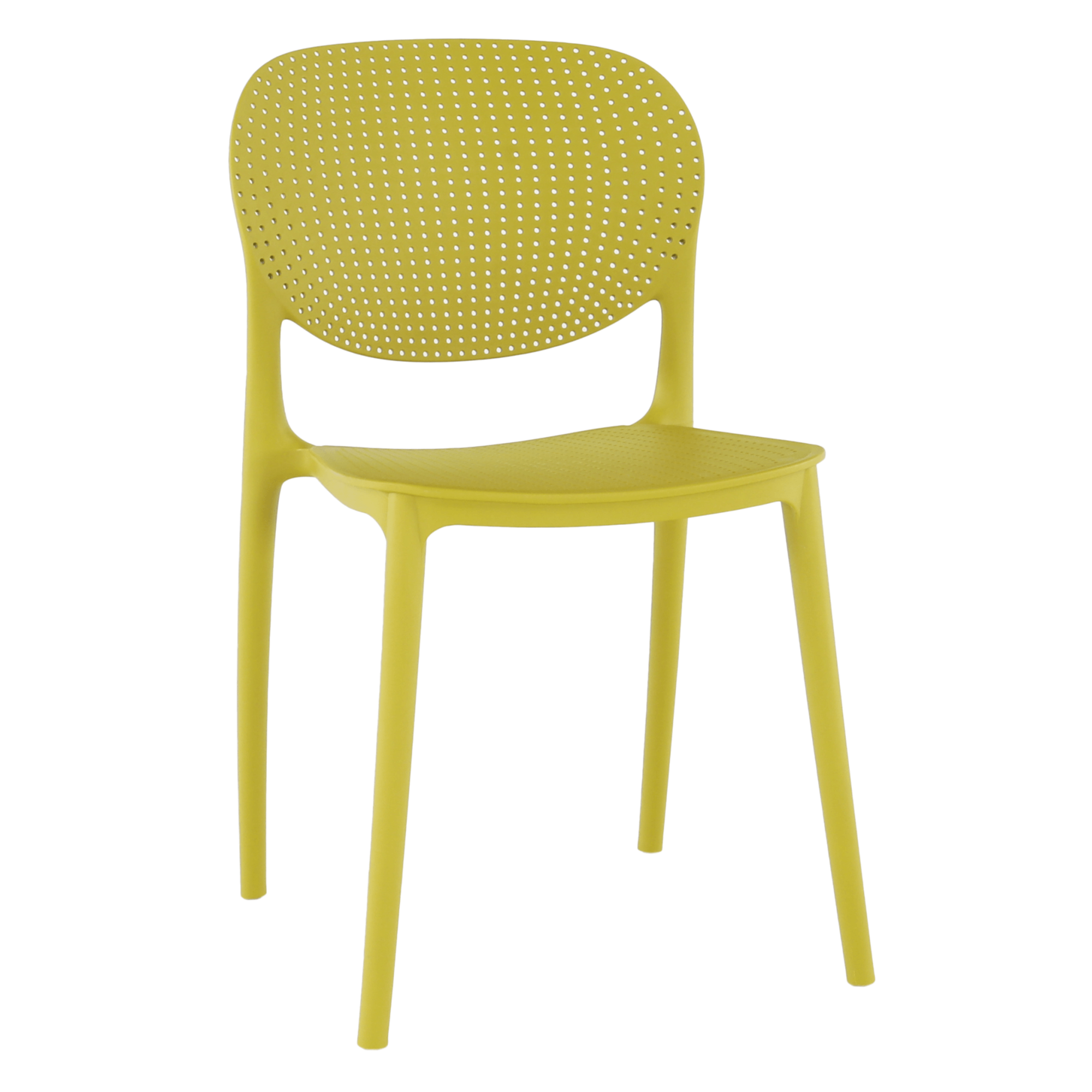FEDRA NEW rakásolható szék, sárga, 
